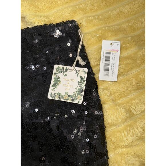 Girls Chelsea & Violet Sequins Skirt Dressy Holiday Rockstar Costume Sz Medium 8 - Picture 2 of 6